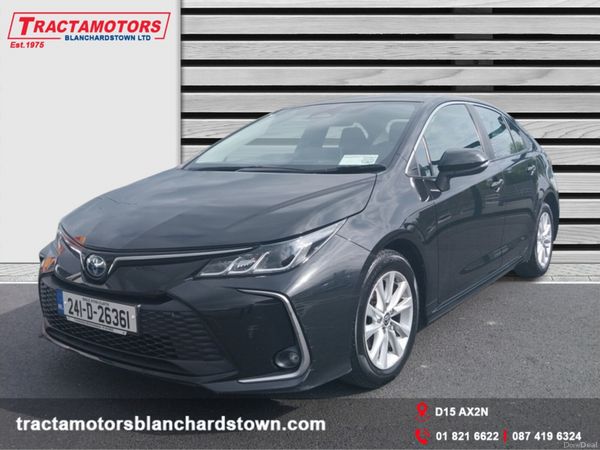 Toyota Corolla Saloon, Petrol Hybrid, 2024, Black