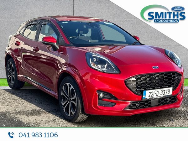 Ford Puma MPV, Petrol Hybrid, 2022, Red