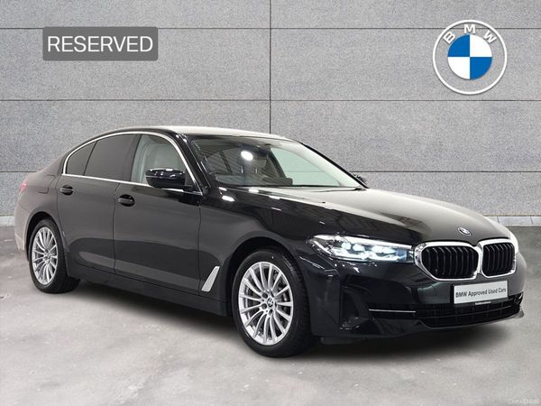 BMW 5-Series Saloon, Petrol Plug-in Hybrid, 2022, Black