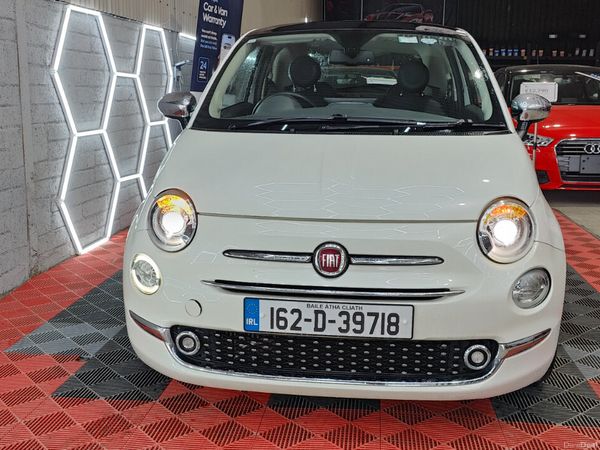 Fiat 500 Hatchback, Petrol, 2016, White