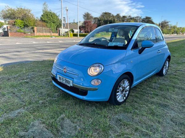 Fiat 500 Hatchback, Petrol, 2016, Blue
