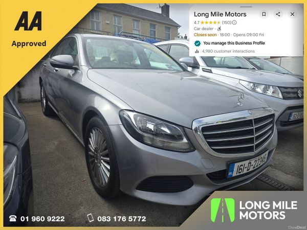 Mercedes-Benz C-Class Saloon, Diesel, 2016, Silver