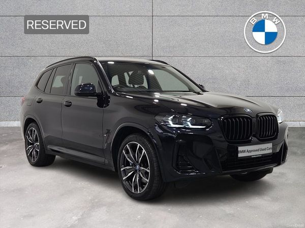 BMW X3 SUV, Petrol Plug-in Hybrid, 2024, Black