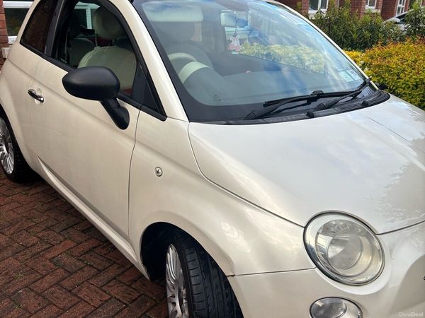 Fiat 500 Hatchback, Petrol, 2009, White