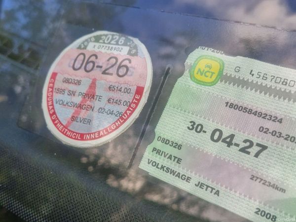 Volkswagen Jetta Saloon, Petrol, 2008, Silver