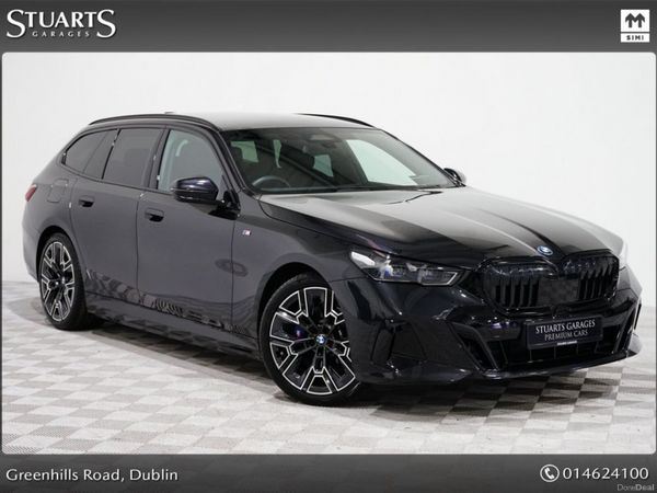 BMW 5-Series Estate, Petrol Plug-in Hybrid, 2025, Black