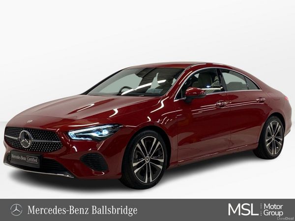 Mercedes-Benz CLA Saloon, Petrol Hybrid, 2025, Red