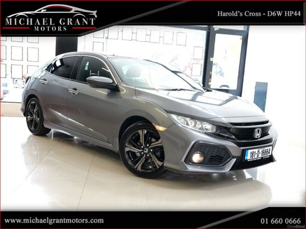 Honda Civic Hatchback, Petrol, 2018, Grey
