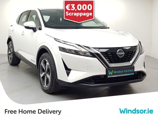Nissan Qashqai MPV, Petrol Hybrid, 2025, White