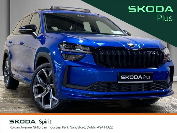 Skoda Kodiaq SUV, Petrol Plug-in Hybrid, 2025, Blue