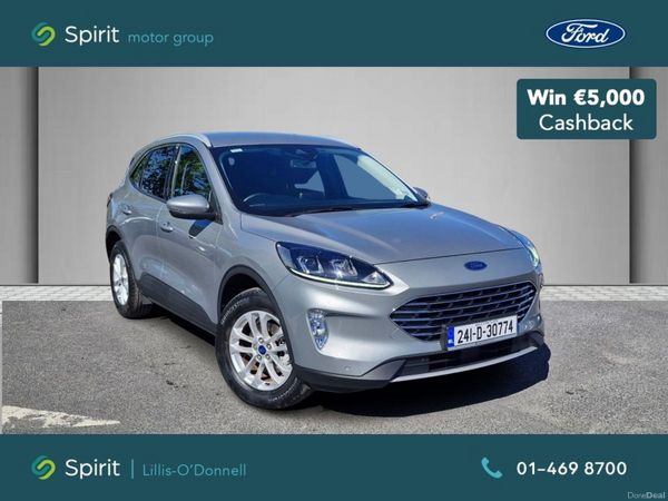 Ford Kuga SUV, Petrol Plug-in Hybrid, 2024, Grey