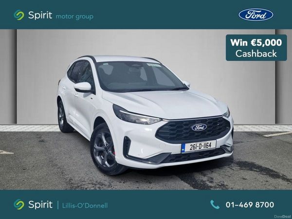 Ford Kuga SUV, Petrol Plug-in Hybrid, 2026, White