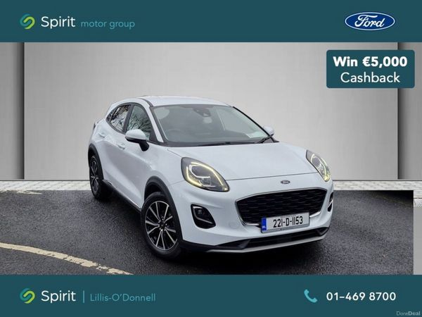 Ford Puma MPV, Petrol Hybrid, 2022, White