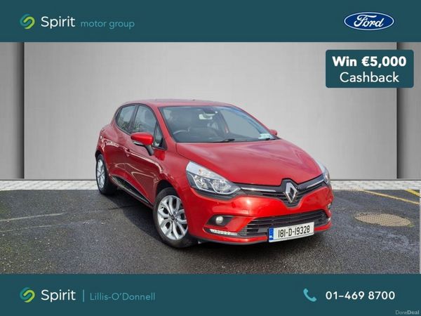 Renault Clio Hatchback, Petrol, 2018, Red