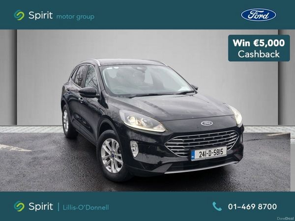 Ford Kuga SUV, Petrol Plug-in Hybrid, 2024, Black