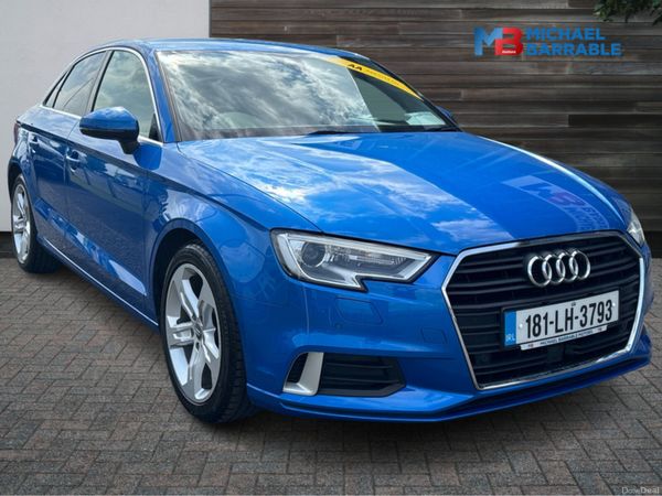 Audi A3 Saloon, Petrol, 2018, Blue