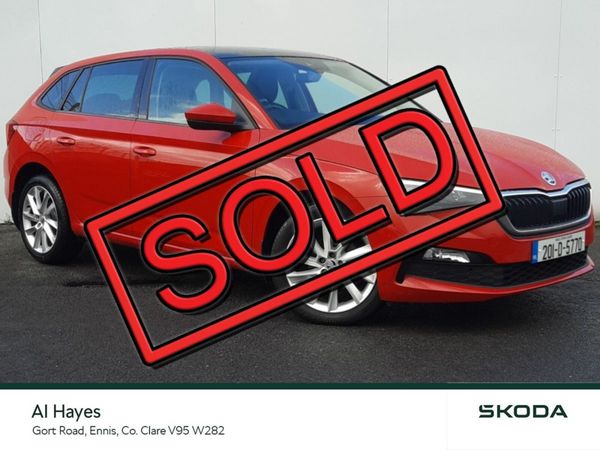 Skoda Scala Hatchback, Diesel, 2020, Red