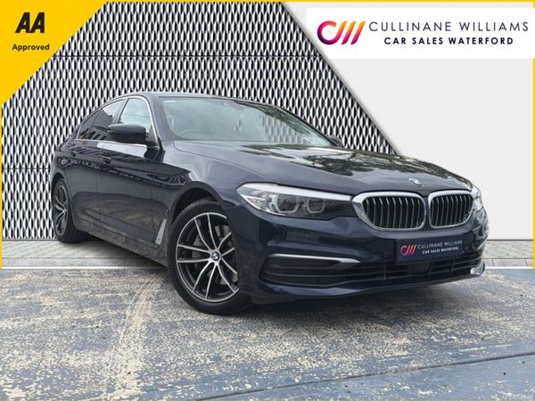 BMW 5-Series Saloon, Petrol Plug-in Hybrid, 2018, Blue
