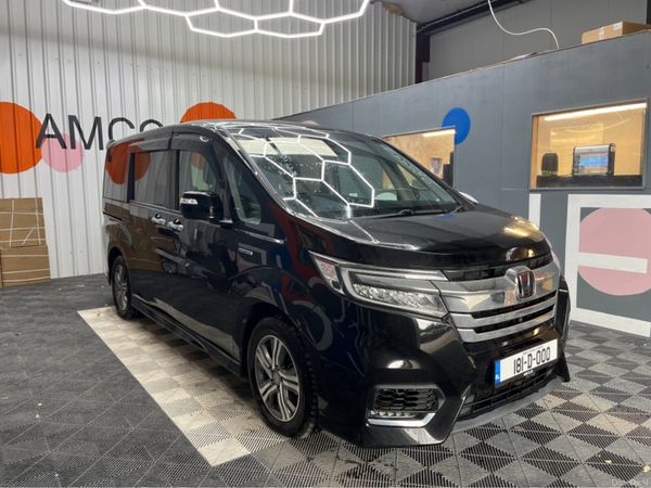 Honda Stepwagon MPV, Petrol Hybrid, 2018, Black
