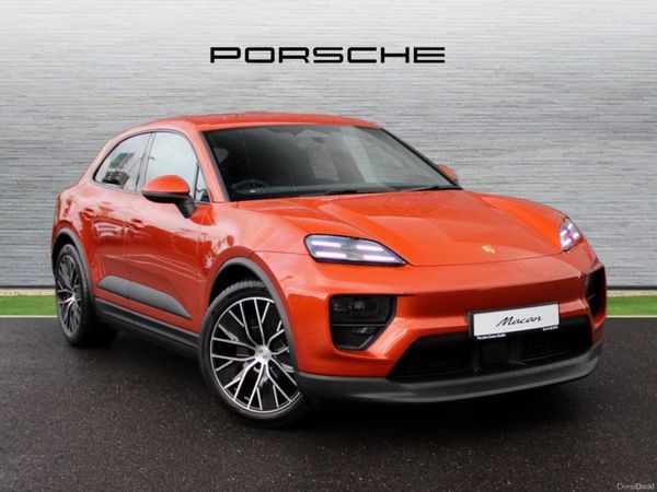 Porsche Macan SUV, Electric, 2026, Orange