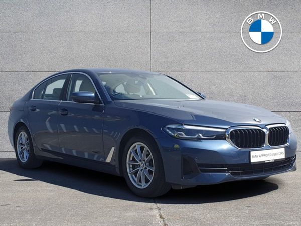 BMW 5-Series Saloon, Diesel Hybrid, 2023, Blue