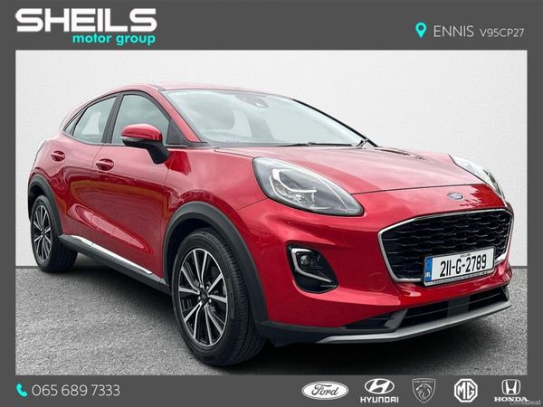 Ford Puma SUV, Petrol Hybrid, 2021, Red