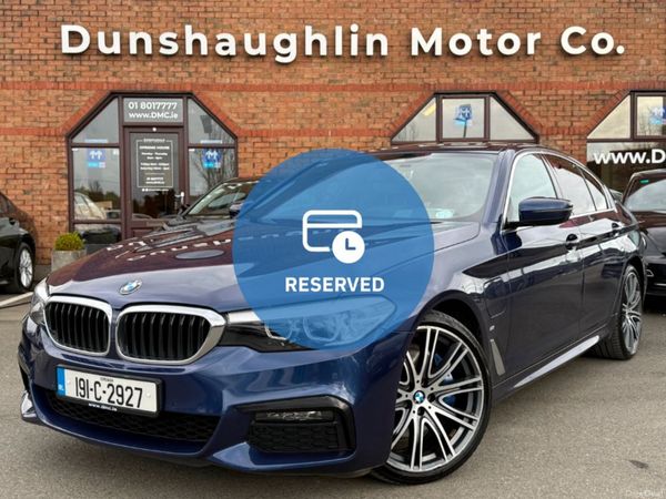 BMW 5-Series Saloon, Petrol Plug-in Hybrid, 2019, Blue