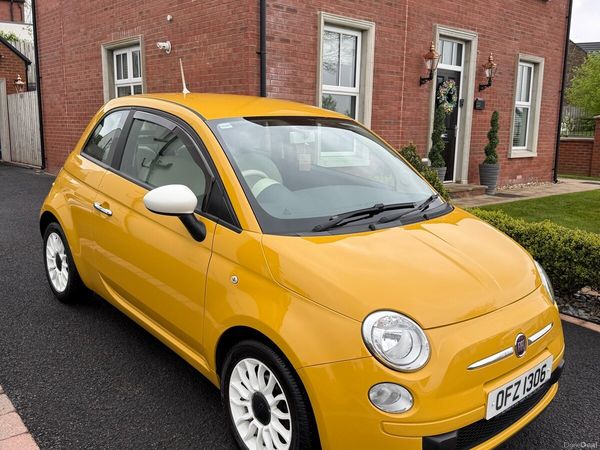 Fiat 500 Hatchback, Petrol, 2013, Yellow