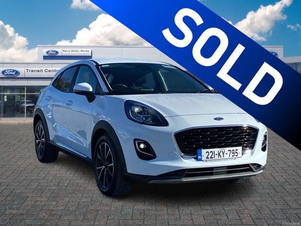 Ford Puma MPV, Petrol Hybrid, 2022, White