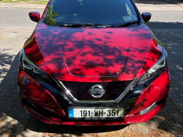Nissan Leaf Hatchback, Electric, 2019, Red