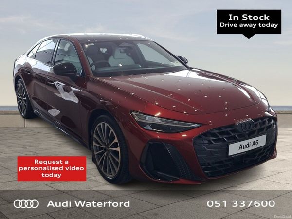 Audi A6 Saloon, Petrol Hybrid, 2026, Red