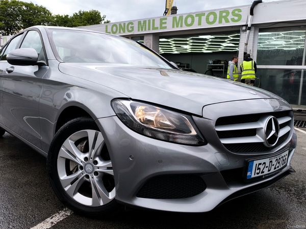 Mercedes-Benz C-Class Saloon, Diesel Hybrid, 2015, Silver