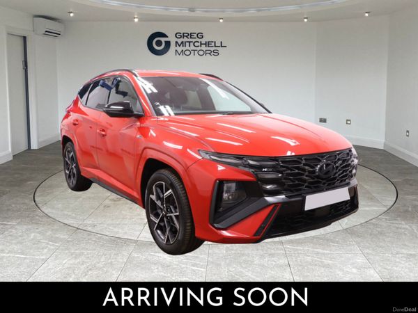 Hyundai Tucson SUV, Petrol Hybrid, 2024, Red