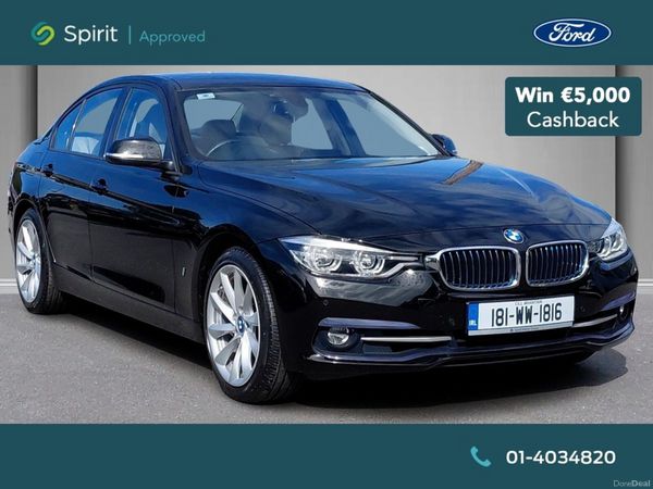 BMW 3-Series Saloon, Petrol Plug-in Hybrid, 2018, Black