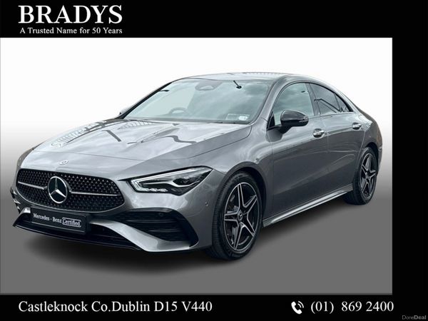 Mercedes-Benz CLA Saloon, Petrol Hybrid, 2024, Grey