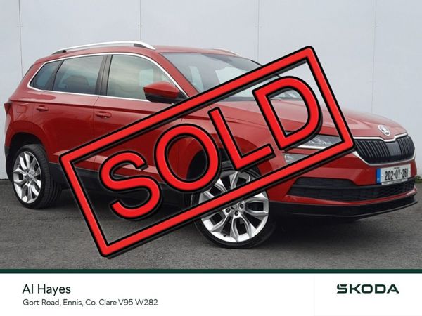 Skoda Karoq SUV, Diesel, 2020, Red