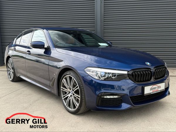 BMW 5-Series Saloon, Petrol Hybrid, 2019, Blue