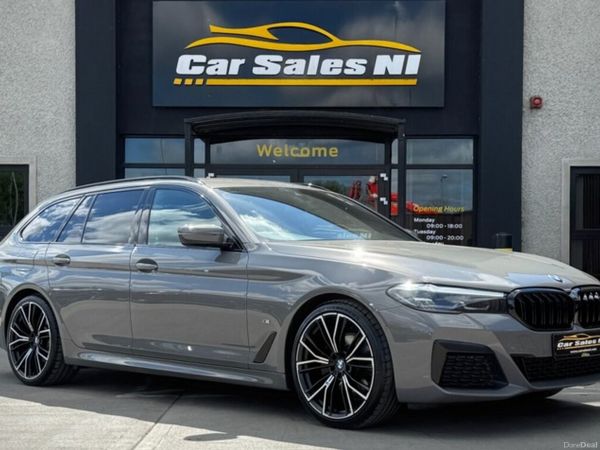 BMW 5-Series Estate, Diesel Hybrid, 2022, Grey