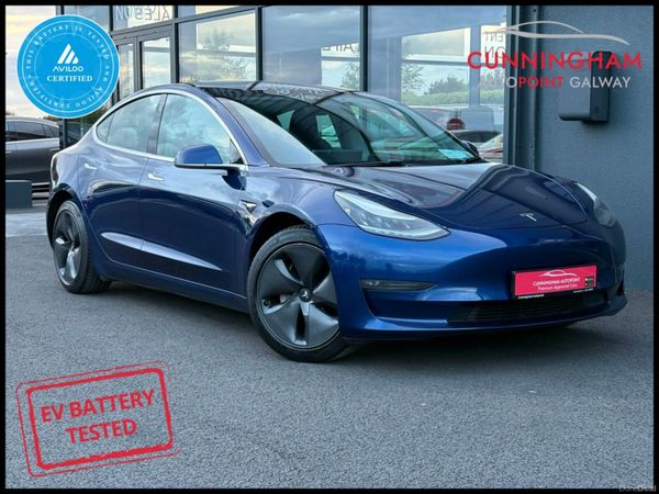 Tesla Model 3 Saloon, Electric, 2019, Blue