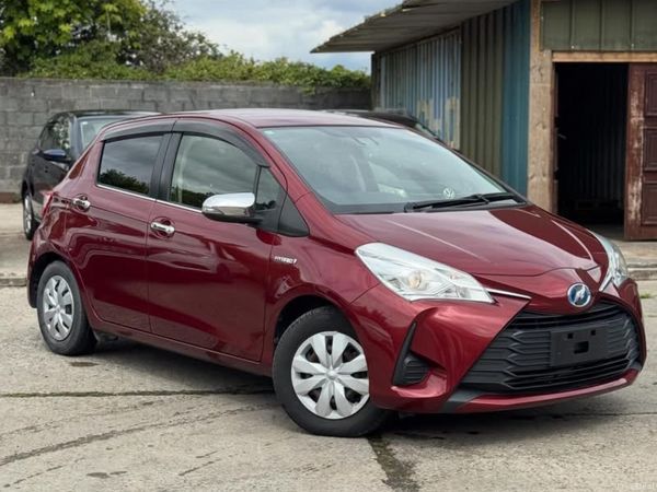 Toyota Vitz Hatchback, Petrol Hybrid, 2018, Red