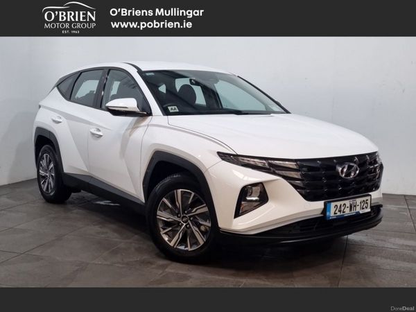 Hyundai Tucson SUV, Petrol Hybrid, 2024, White