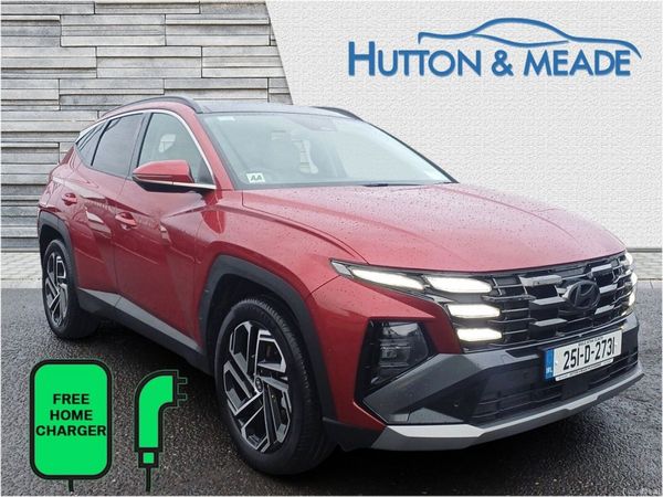 Hyundai Tucson SUV, Petrol Plug-in Hybrid, 2025, Red