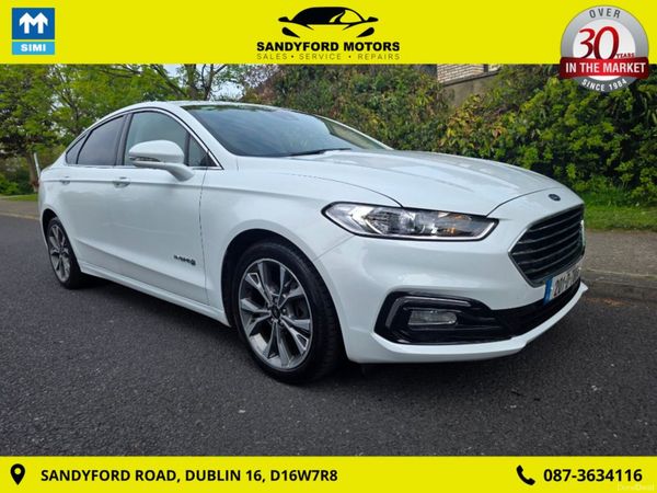 Ford Mondeo Saloon, Petrol Hybrid, 2020, White