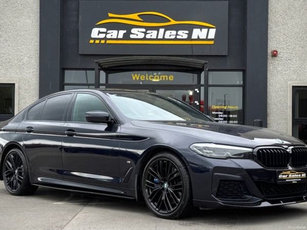 BMW 5-Series Saloon, Diesel Hybrid, 2021, Black