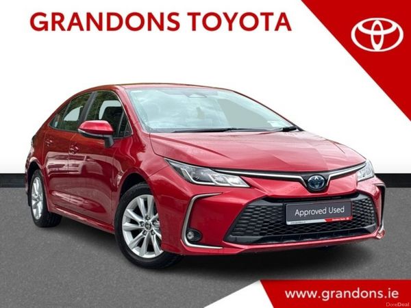 Toyota Corolla Saloon, Petrol Hybrid, 2023, Red