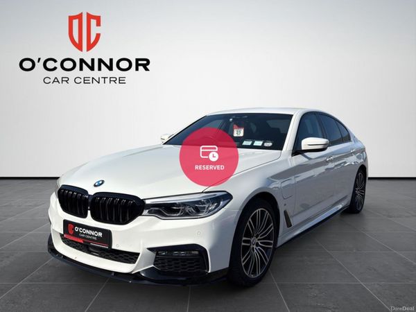 BMW 5-Series Saloon, Petrol Plug-in Hybrid, 2018, White