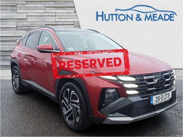 Hyundai Tucson SUV, Petrol Plug-in Hybrid, 2025, Red