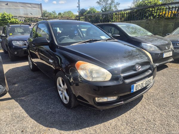 Hyundai Accent Hatchback, Petrol, 2007, Black