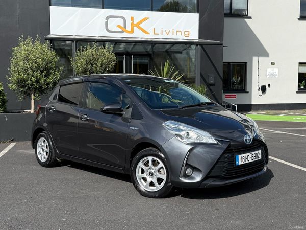 Toyota Vitz Hatchback, Petrol Hybrid, 2018, Grey