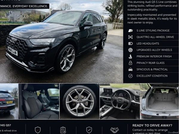 Audi Q5 SUV, Diesel Hybrid, 2021, Black